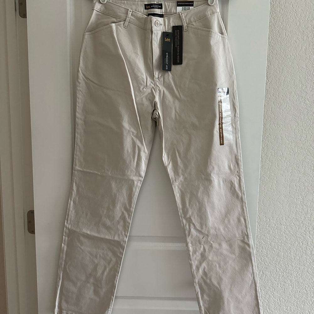 Lee Parchment Khaki Casual Trousers